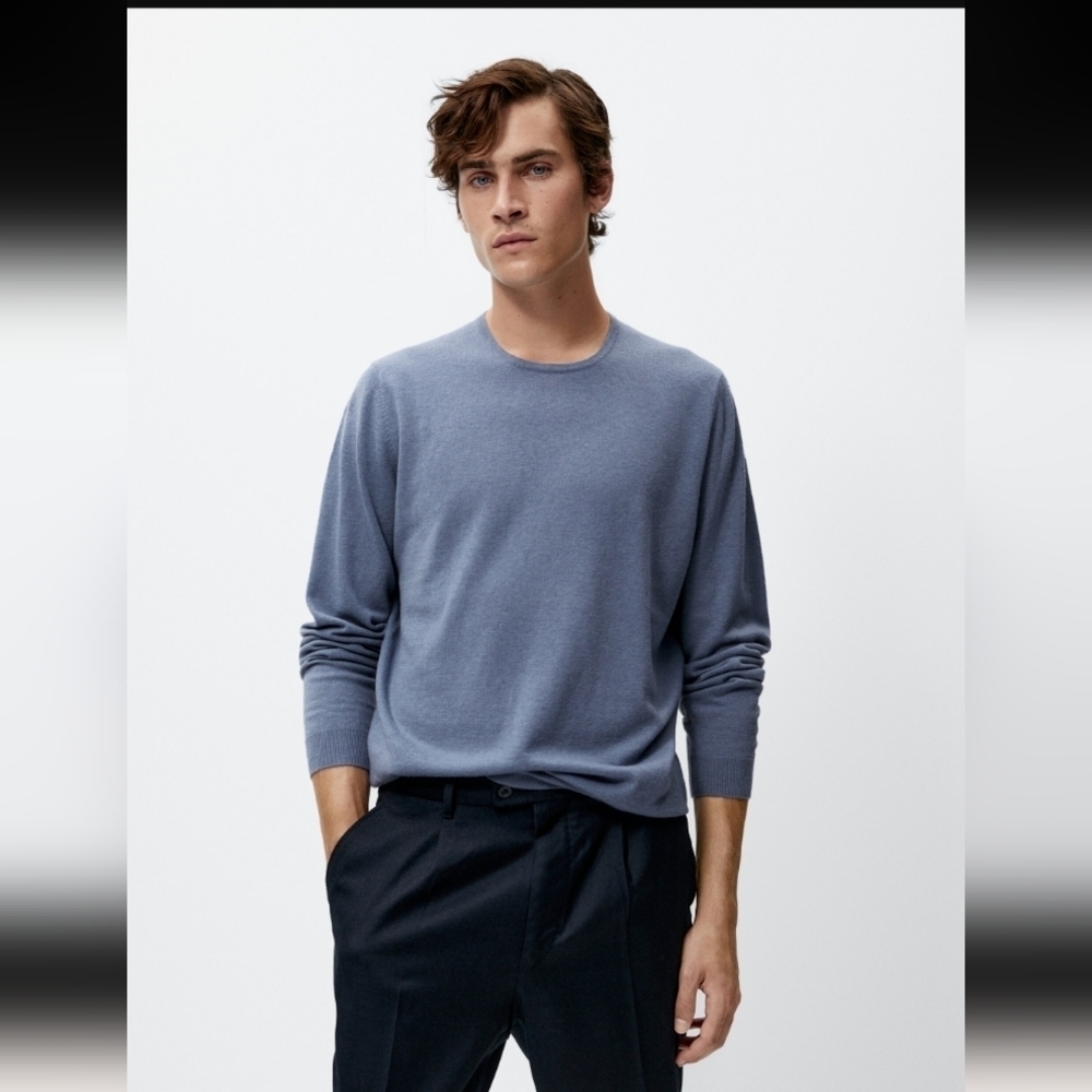 Massimo Dutti Wool/cashmere crew neck sweater